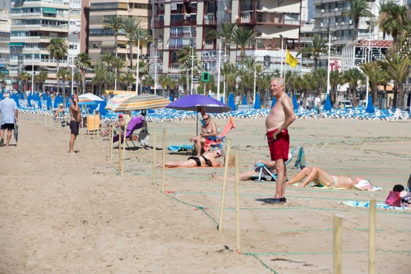 El 86’1% de los usuarios de las playas de Benidorm estaba satisfecho con la parcelación