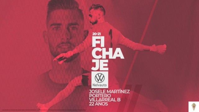 Josele, quien viene desde el filial del Villarreal, es nuevo portero del Real Murcia

