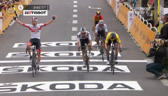 
Pogacar se impone en la segunda etapa pirenaica y Roglic logra el liderato