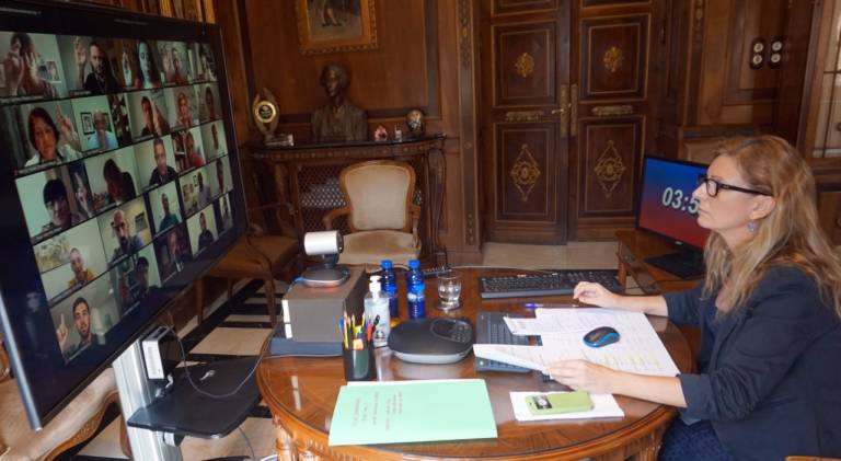 Marco admite la posibilidad de mantener los plenos telemáticos para proteger la salud pública