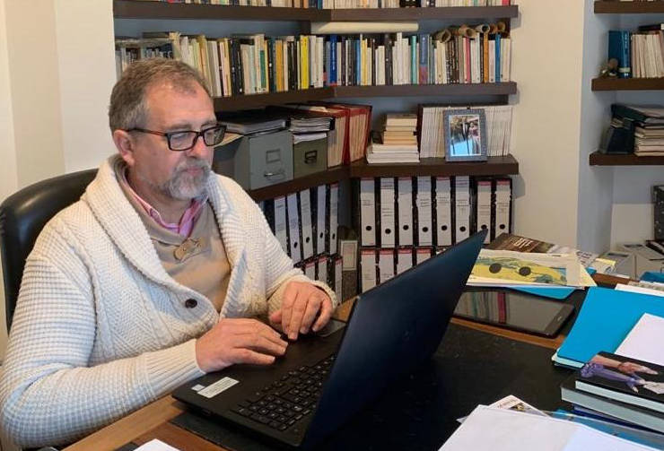 El presidente provincial José Martí, en su domicilio de Sueras. - 