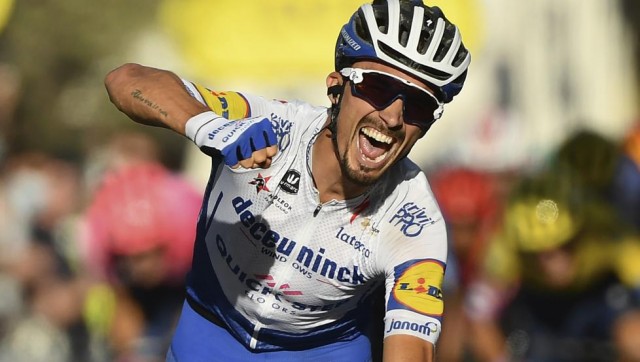 Doble golpe de Alaphilippe, gana la segunda etapa y es líder

