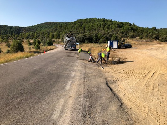 La Diputación invierte 150.000 euros en la mejora de la seguridad vial del Camí de la Canà en Els Ports
