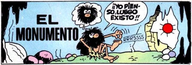 Hug y Carpeto Veto, un personaje troglodita y otro fascista, que Gosset coló en Bruguera