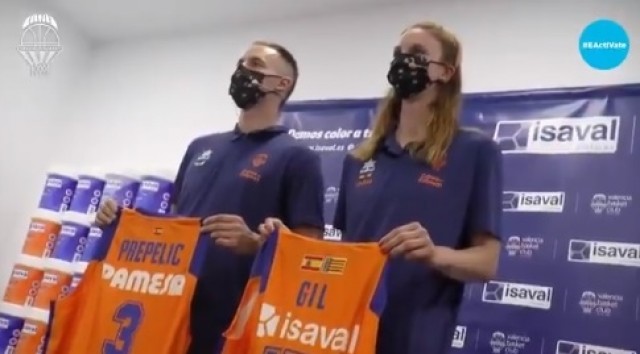 Klemen Prepelic y Laura Gil, presentados en Pinturas Isaval