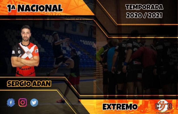 El extremo Sergio Adán renueva con el CAB Cartagena para Primera Nacional