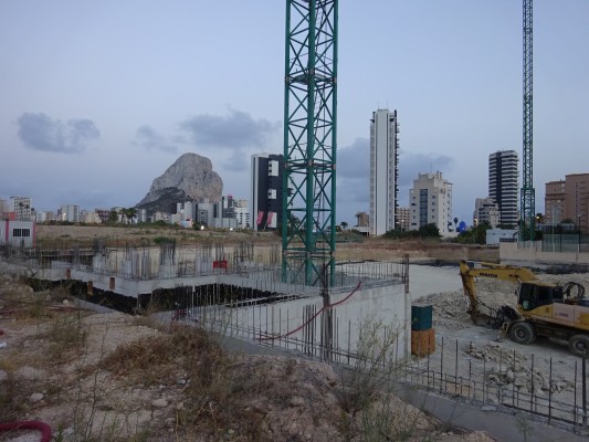  Alexia comienza las obras de cimentación de sus dos torres en Calp
