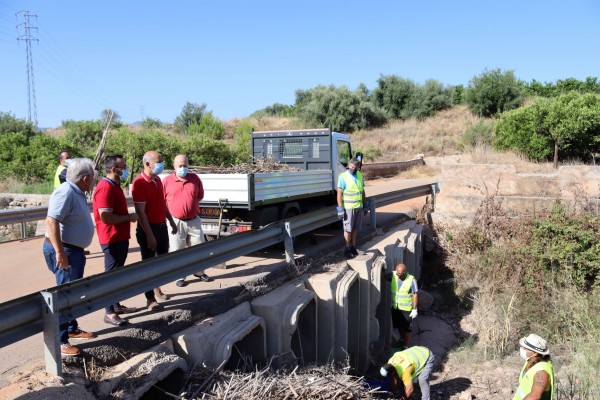 Comienza en Vila-real la limpieza de barrancos para hacer frente a posibles aguaceros en otoño