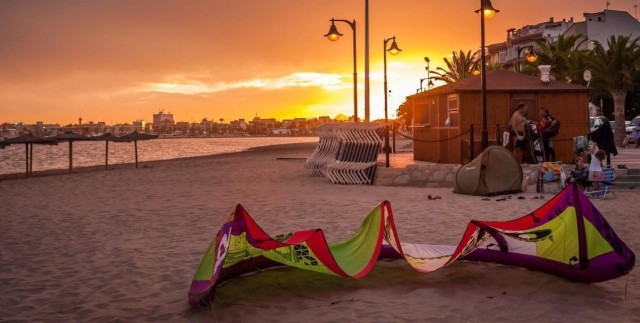 Un 'Atardecer en Lo Pagán', primer premio del concurso de fotografía 'Imágenes del Mar Menor'