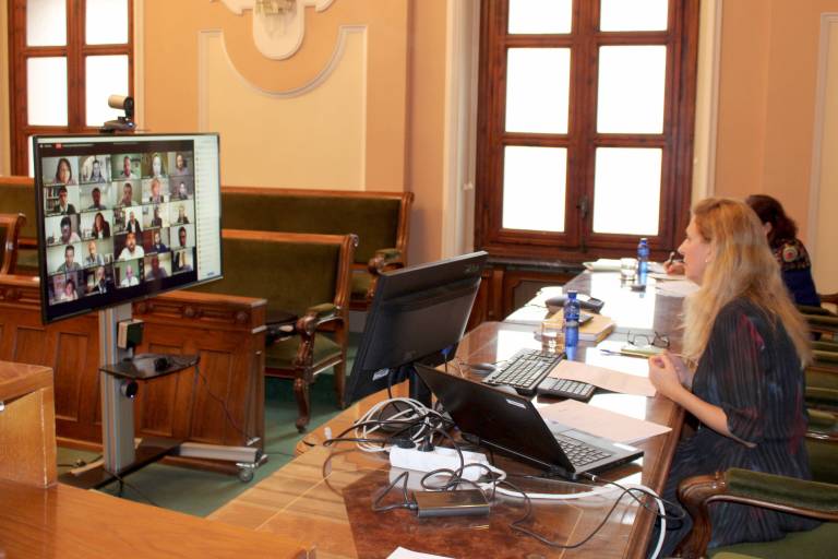 Marco sopesa mantener los plenos virtuales por la covid-19 ante la falta de un espacio con garantías