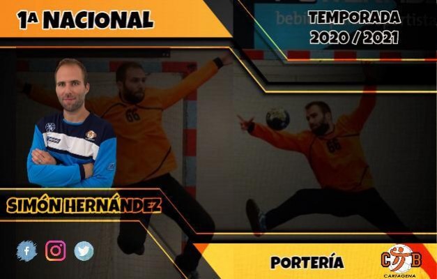 El portero almeriense Simón Hernández renueva con el CAB Cartagena