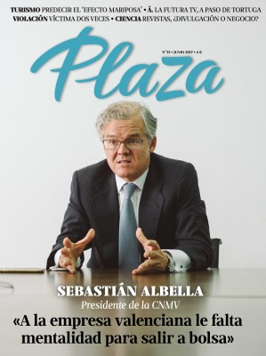 El presidente de la CNMV, portada de la revista 'Plaza' de junio