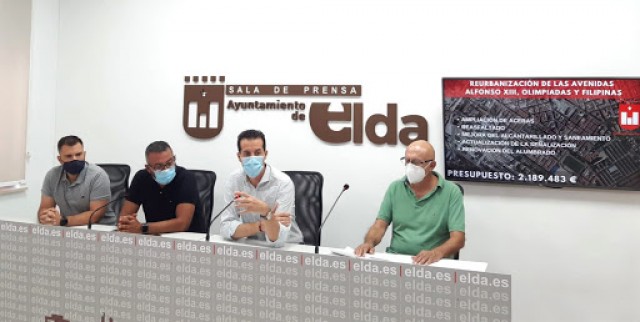 Elda inyectará 2,2 millones en la arteria principal que conecta Alfonso XIII, Olimpiadas y Filipinas 