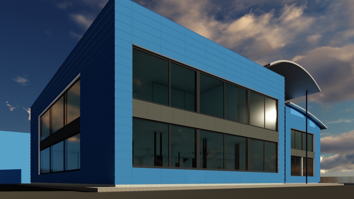 Aspecto exterior que tendrá el nuevo edificio de Geotiles. - 