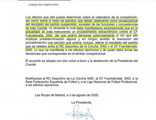 Competición fija el 'Dépor-Fuenla' para el miércoles pero mantiene las opciones del Elche intactas