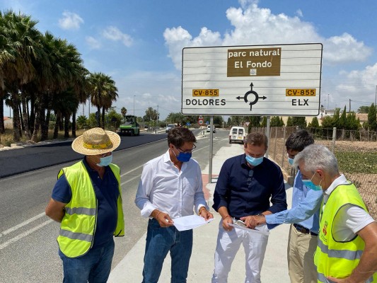 La Diputación invierte 350.000 euros en la construcción de un carril bici para la Ronda Sur de Elche