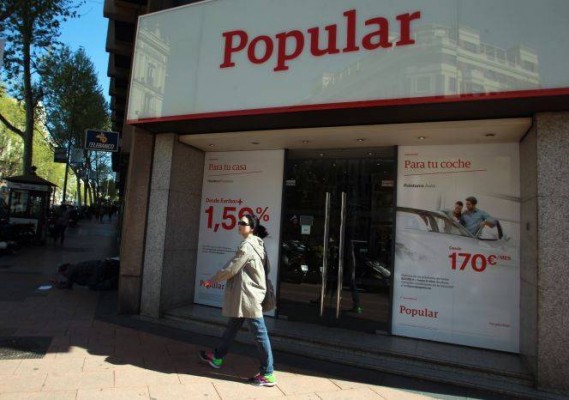 Las sucursales del Banco Popular operan con total normalidad