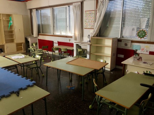 Arrancan las obras en el edificio Ferrandis Irles del colegio público Cervantes en Betxí
