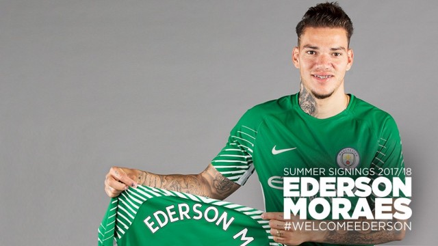 Manchester City hace oficial la contratación del portero Ederson Moraes