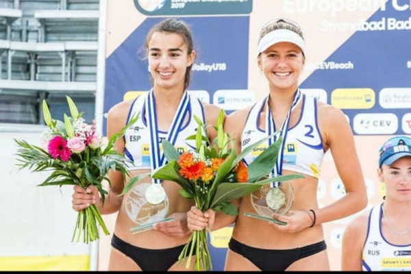 Ana Vergara, de la concentración de voley playa de Lorca, Deportista Escolar de 2019