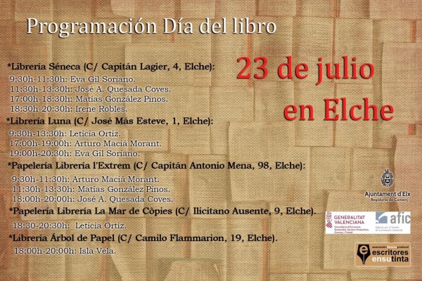 Elche celebra el Día del Libro el jueves 23 con un 10% de descuento