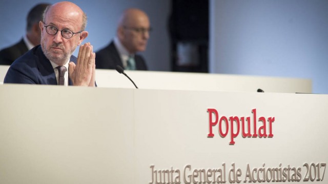 Accionistas minoritarios del Popular denuncian la gestión de Saracho y su equipo ante Anticorrupción