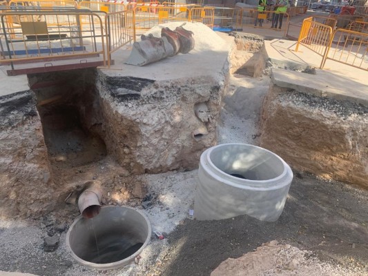 Las obras del colector de Altabix en Elche concluirán a principios de septiembre 