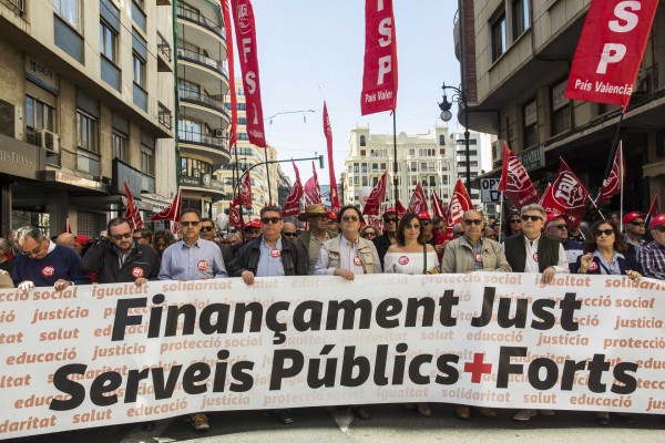 UGT sale a la calle contra el Consell para exigir que se respeten empleos y sueldos en empresas públicas