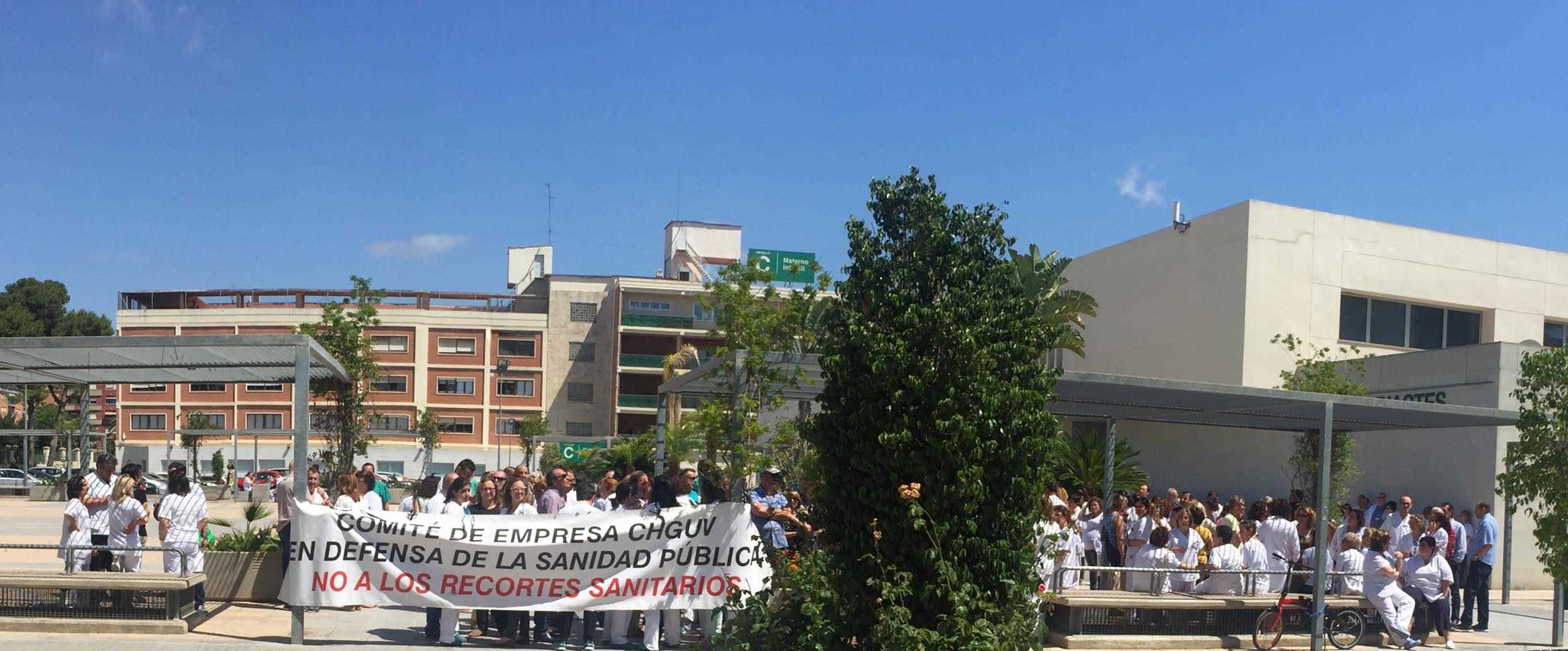 Los trabajadores del Hospital General llevarán a los tribunales la congelación de sueldos