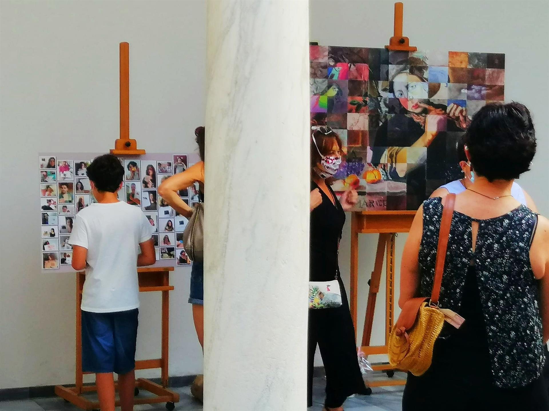 El Museo de Bellas Artes reúne a las personas que pintaron 'El oído' durante el confinamiento