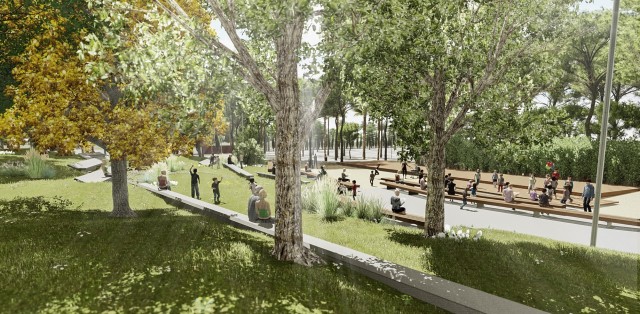 La renovación del parque del Oeste: pradera y sombra contra el asfalto