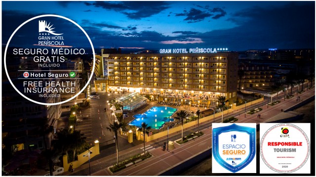 El Gran Hotel Peñíscola recibe el aval de Industria y de Ashotur por su protocolo anticovid