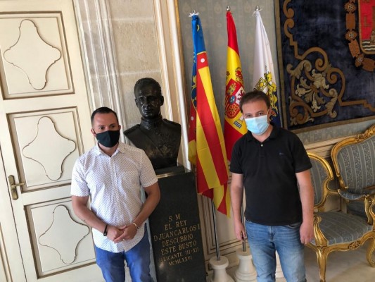 Compromís pedirá retirar el busto del Rey emérito del salón Azul del Ayuntamiento de Alicante