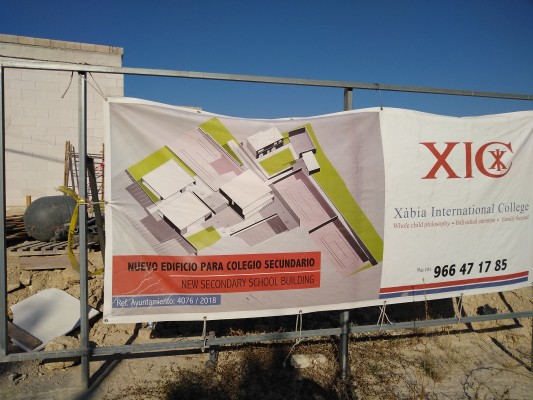El nuevo complejo del Xàbia Internacional College toma forma y estará listo en septiembre