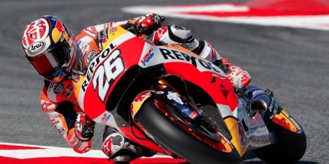 Pedrosa suma su segunda mejor clasificación de entrenamientos, Márquez se cae