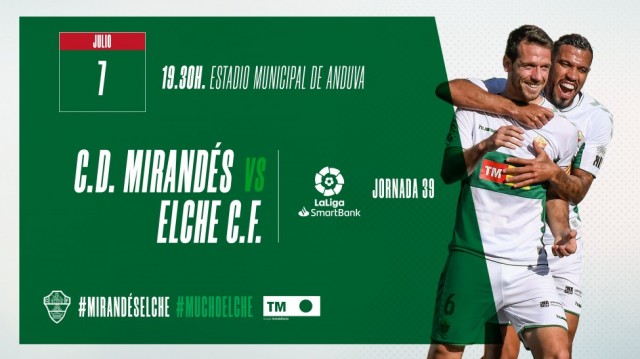 Mirandés y Elche miran hacia arriba en la clasificación