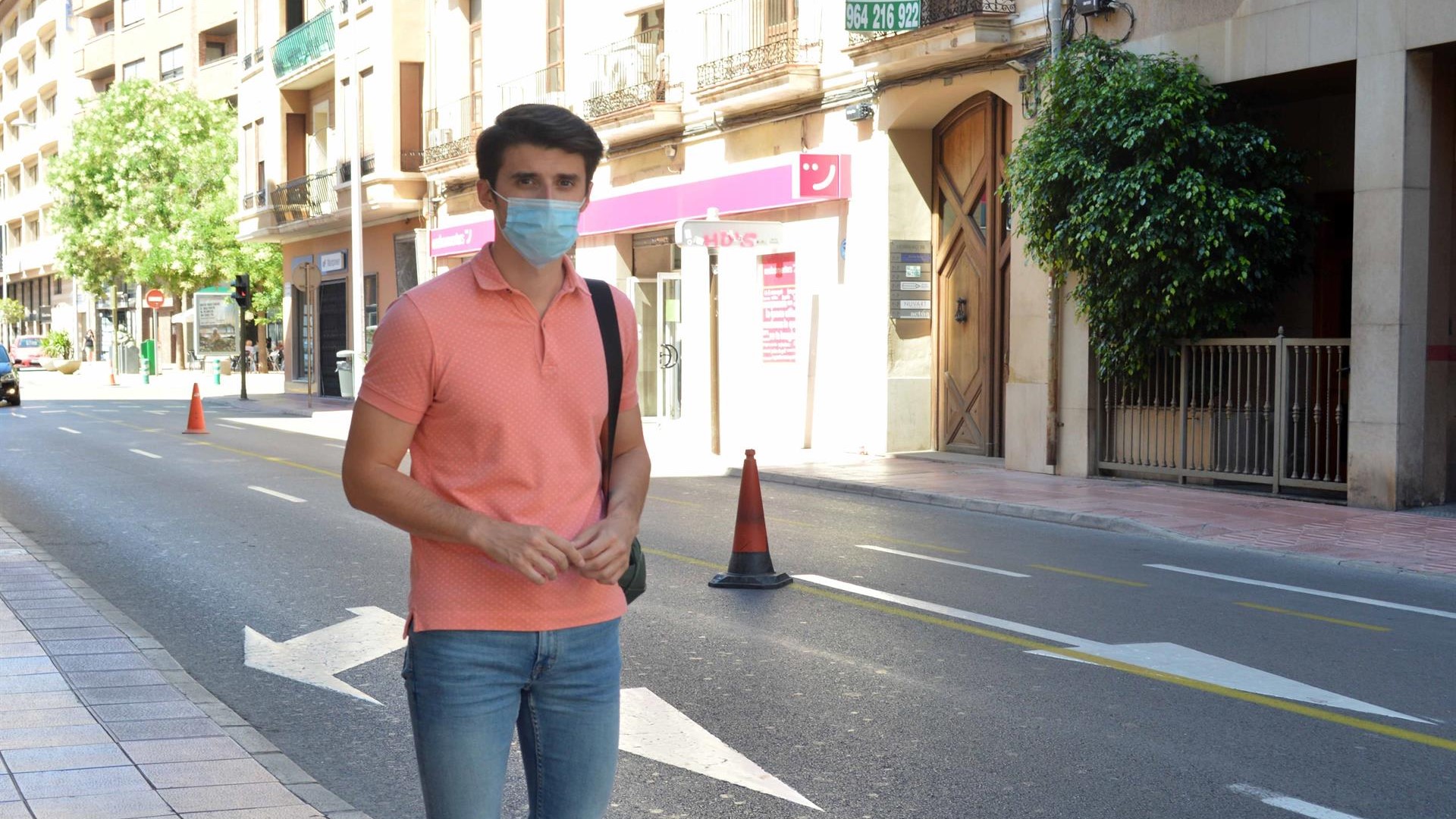 Castelló amplía la red ciclista de la ciudad con un nuevo carril bici en la calle Herrero