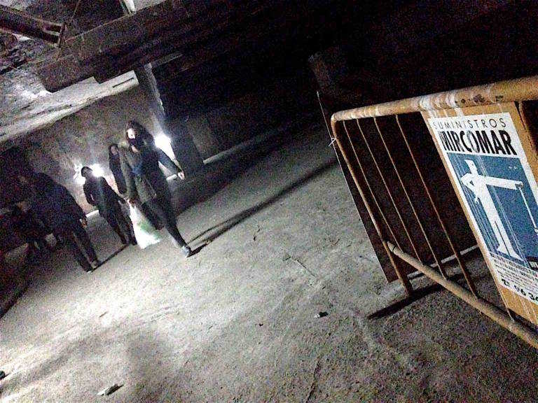 Imagen del interior de la línea, durante la fiesta 'rave' que se celebró la pasada Nochevieja. Foto: VP - 