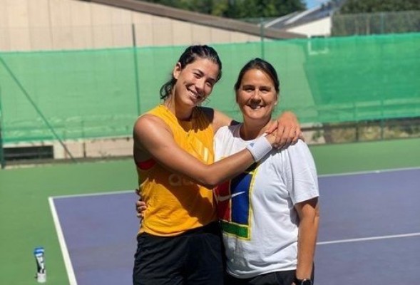 Muguruza ya se entrena con Conchita Martínez para preparar el Abierto de Estados Unidos
