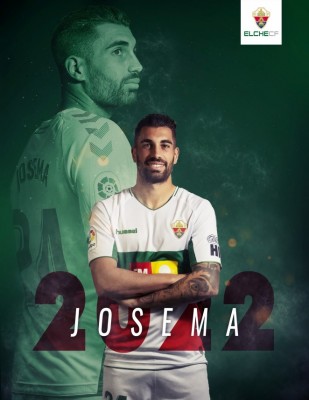 
El Elche renueva al central Josema hasta 2022