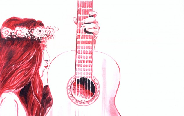 Carmen Cantabella ilustra el amor al flamenco con un beso: portada de la revista 'Lámpara Minera' 