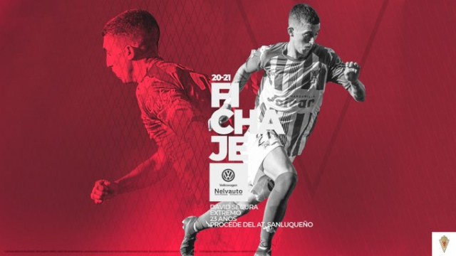 El extremo David Segura, quinto fichaje del Real Murcia 20/21