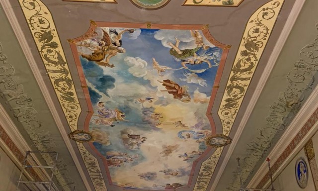 Arte Vecchio restaurará el lienzo de Joan Bosch en la sede de la Comunitat de Regants de Vila-real