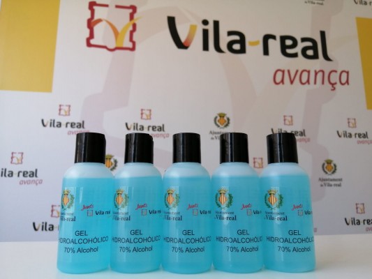 Vila-real distribuirá 10.000 envases individuales de gel
hidroalcohólico en los espacios públicos