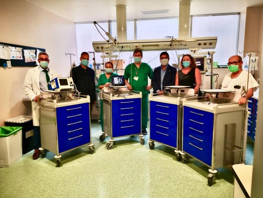 Sabic completa equipos de las UCI en el hospital Santa Lucía

