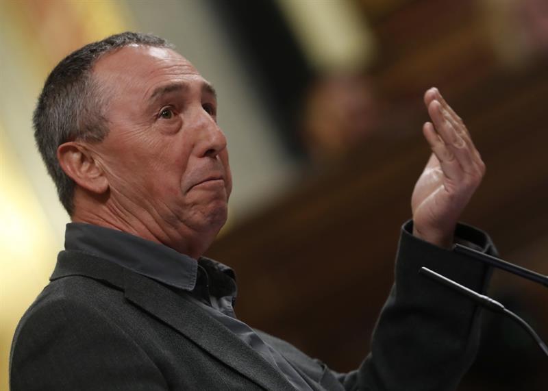 El portavoz de Compromís en el Congreso, Joan Baldoví, durante una de sus intervenciones este martes. Foto: EFE - 