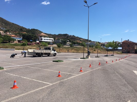 La Vall trabaja en la mejora del aparcamiento de Sant Josep de cara a la temporada turística