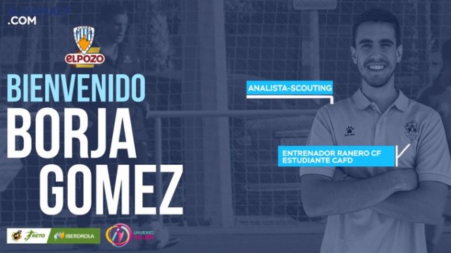 El Alhama CF avanza hacia la profesionalización y ficha a Borja Gómez para estudiar a los rivales