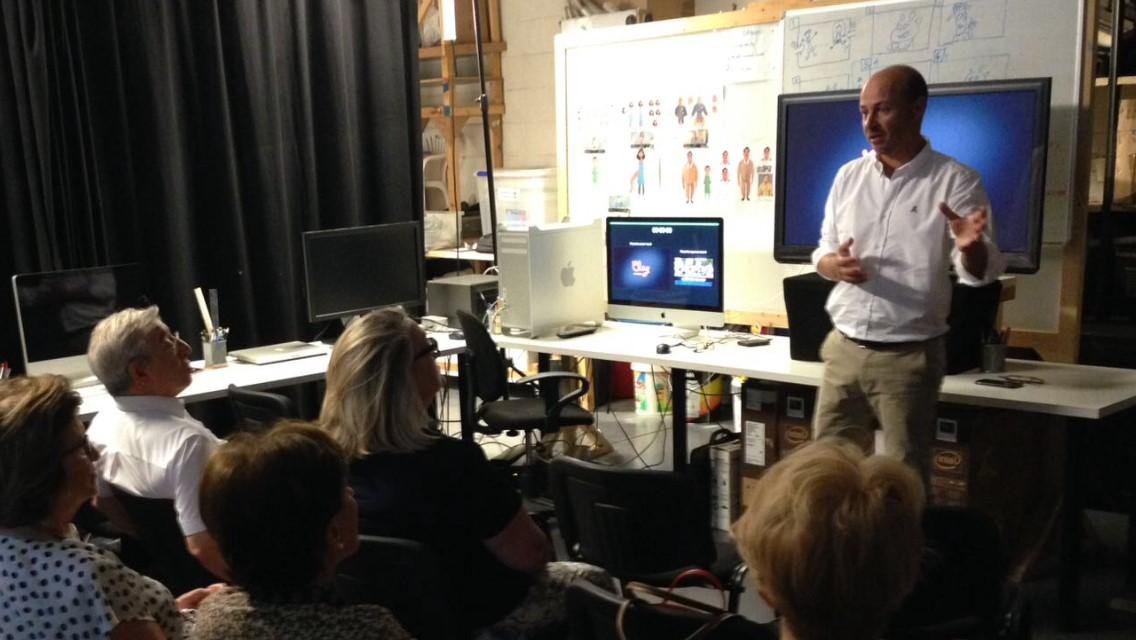 Aznar Patrimonio visita el estudio de animación Clay Animation