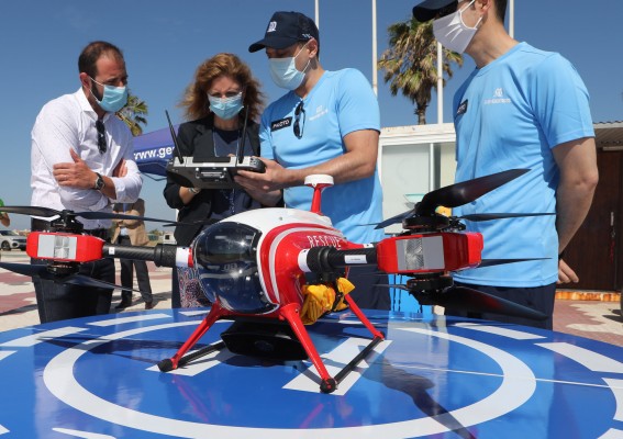 Castelló controlará la ocupación de playas con dron e inteligencia artificial para evitar aglomeraciones